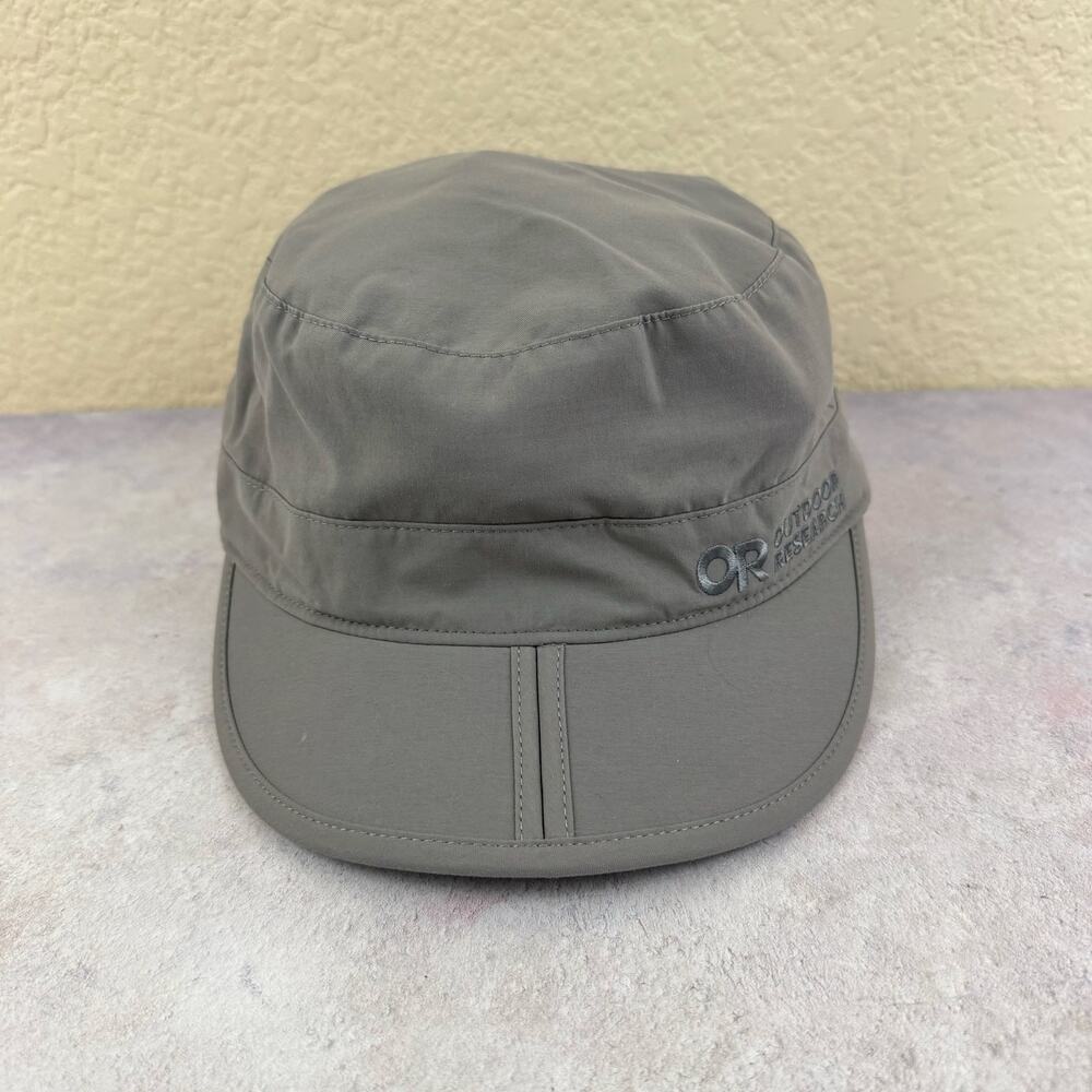 Outdoor Research Radar Pocket Cap Mens L Tan UPF 40 Packable Cadet Folding Hat